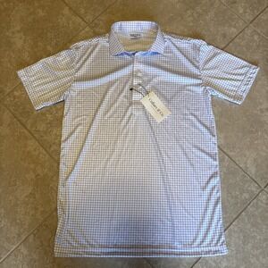 NEW Collars and Co. Dress Collar Shirt M Medium White Blue Check NWT